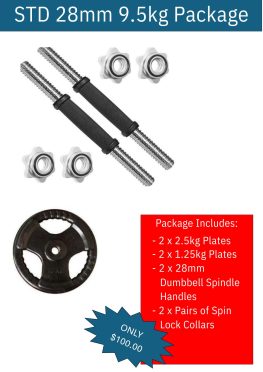 Spin Lock Dumbbell Handle Package 9.5kg *ARRIVING SOON*